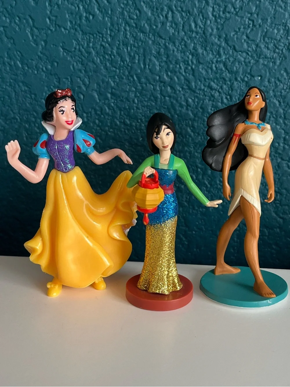 Disney Princess Figures Cinderella Mulan Snow White Elsa Ariel Belle Jasmin